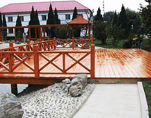 户外木地板护栏