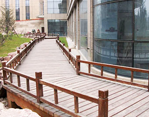 户外木地板护栏