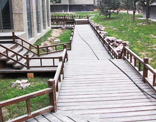 户外木地板护栏