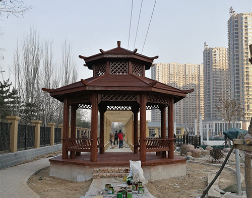 防腐木凉亭