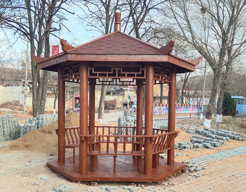 防腐木凉亭